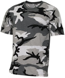 T-shirt US Streetstyle MFH en coton jersey simple 140-145 g/m² col renforcé
