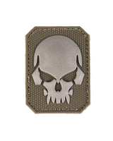 Morale patch tête de mort Mil-Tec 3D en PVC 5,5 x 4 cm dos auto-agrippant 7 g