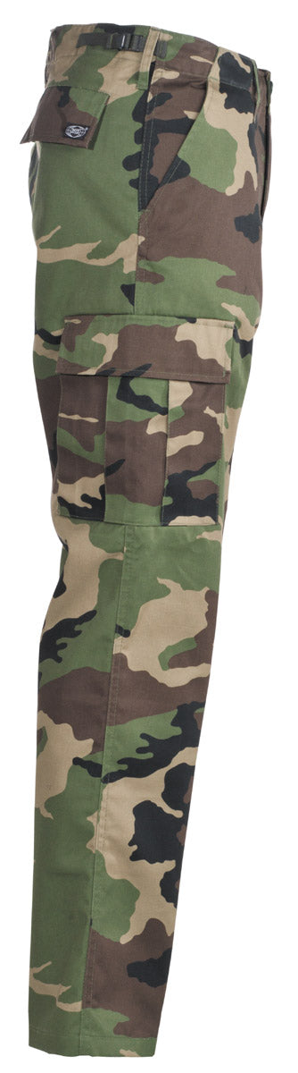 Pantalon de combat US BDU MFH motif AT-digital à glissière polycoton 65/35 six poches