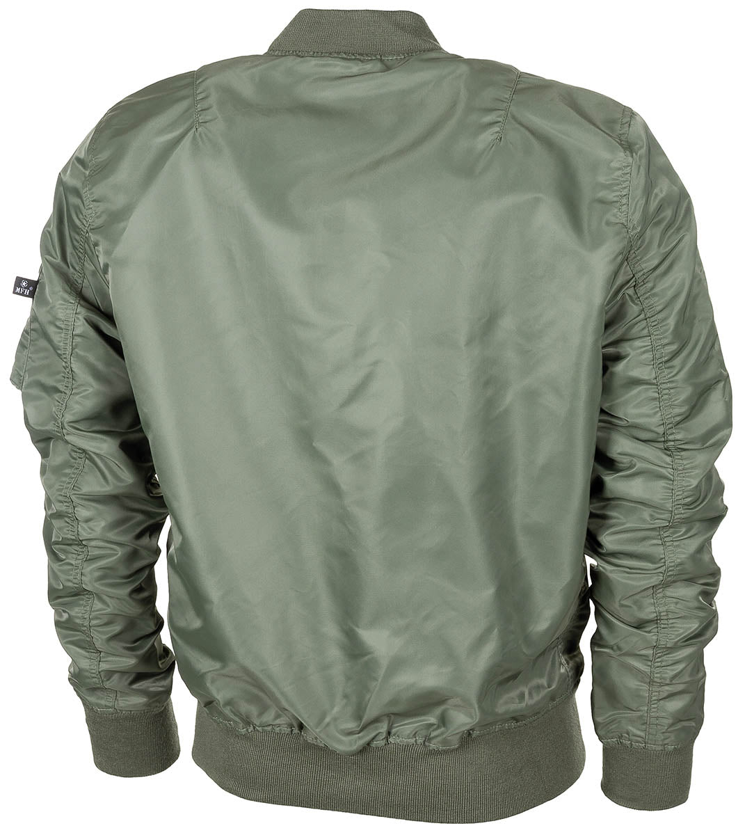 Blouson de vol MFH US MA1 non doublé en nylon avec bords-côtes doubles