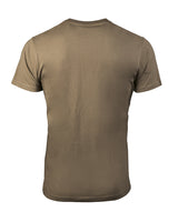 T-shirt uni type US Mil-Tec en coton jersey simple manches courtes col rond
