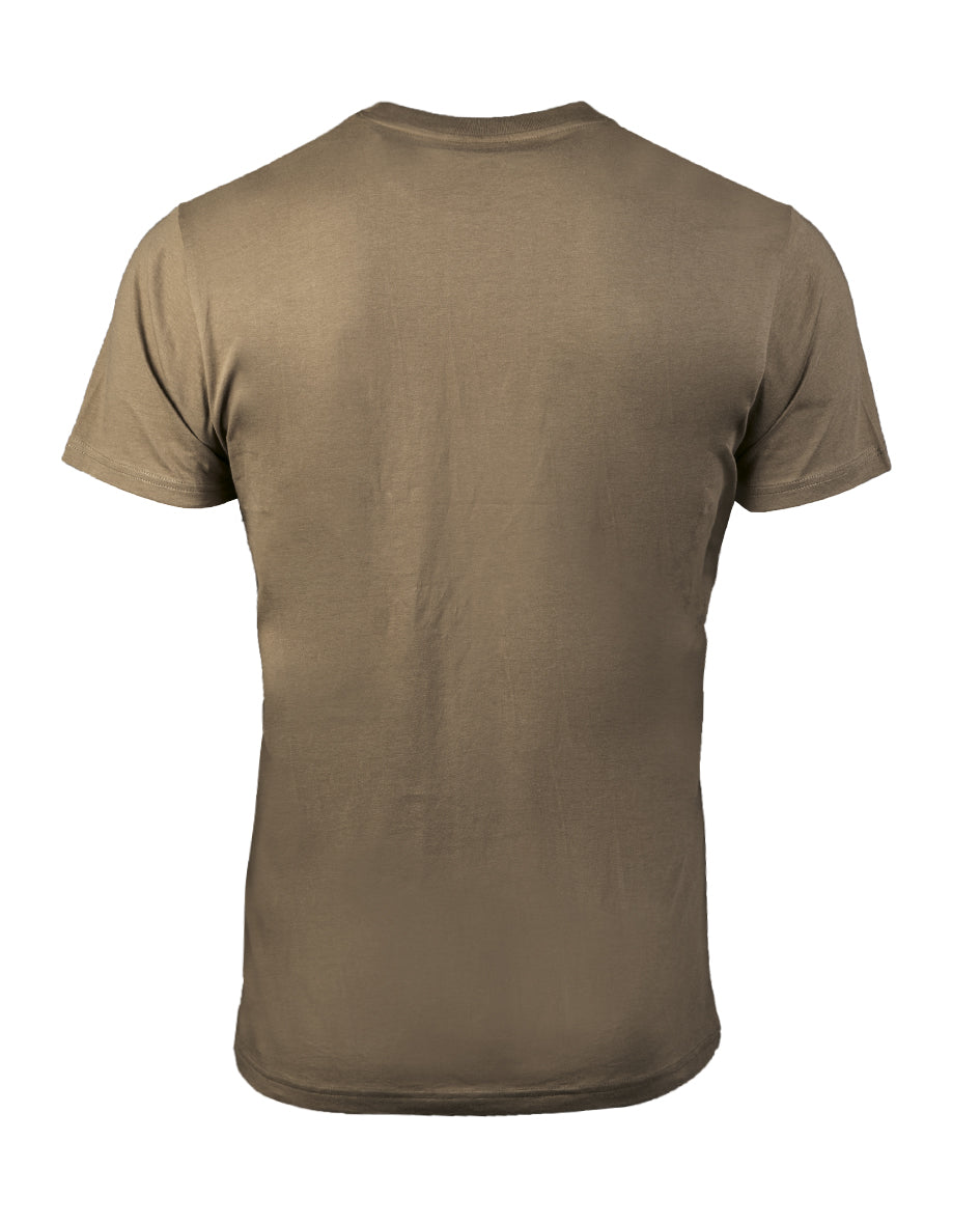 T-shirt uni type US Mil-Tec en coton jersey simple manches courtes col rond