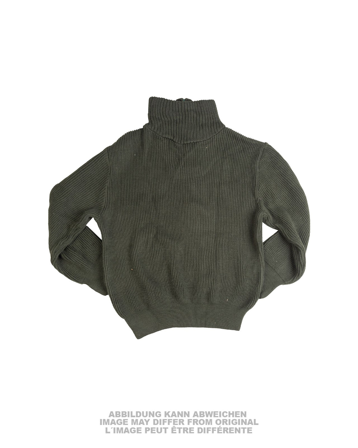 Pull de l'armée grecque à fermeture à glissière, coton et polyester, occasion