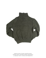 Pull de l'armée grecque à fermeture à glissière, coton et polyester, occasion