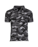 Polo tactique Mil-Tec en coton piqué prélavé à col boutonné et fentes latérales