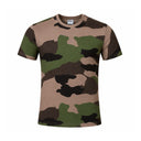 T-shirt militaire OPEX manches courtes coton peigné 180 g/m² motif réglementaire