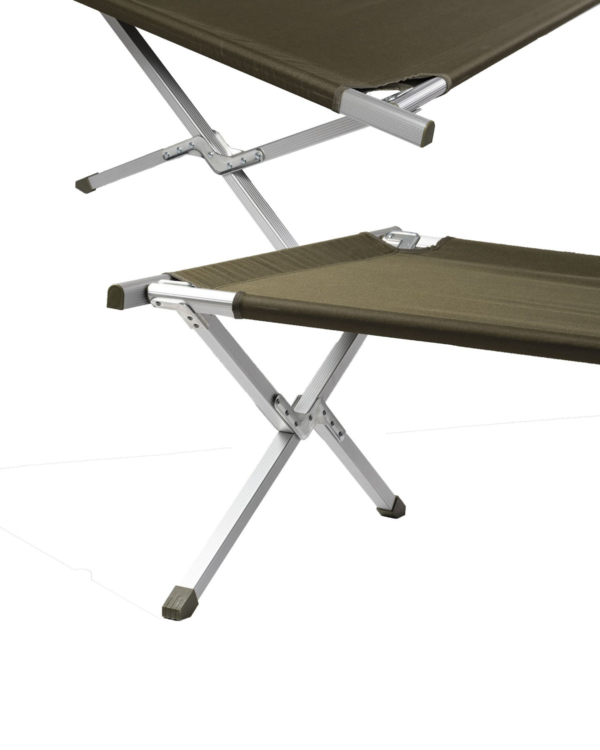 Lit picot type US Mil-Tec en aluminium 210 x 70 cm charge 300 kg avec sac de transport