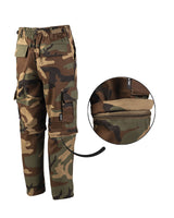 Pantalon de combat enfant type BDU Mil-Tec polycoton jambes amovibles fond renforcé