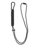 Dragonne Mil-Tec en paracorde 57 cm avec mousqueton aluminium et attache amovible
