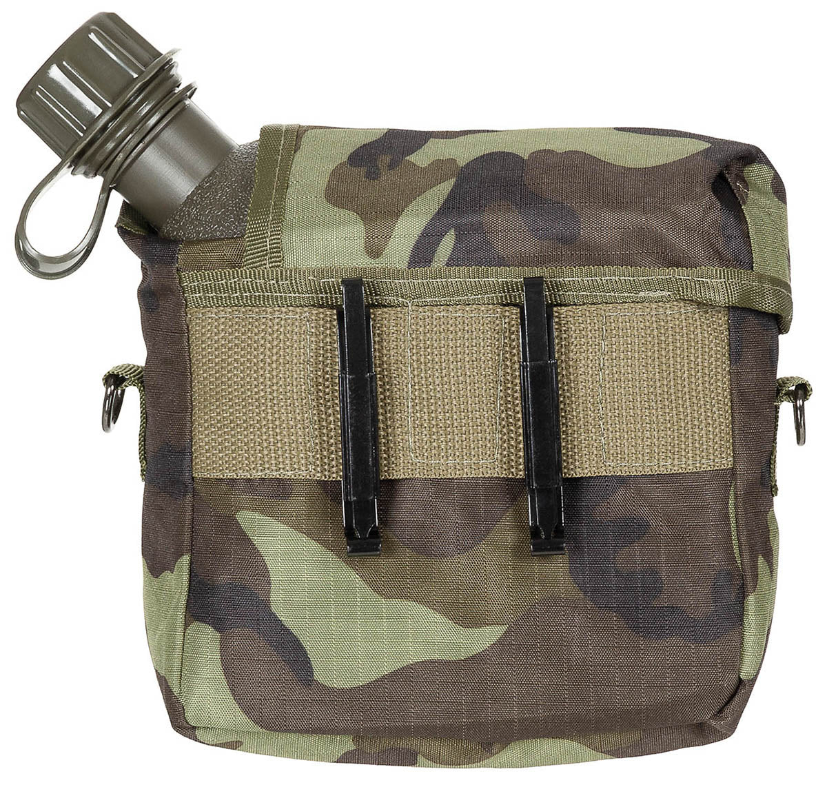 Gourde type US MFH 2 quarts 1,89 L avec housse amovible et bretelle réglable