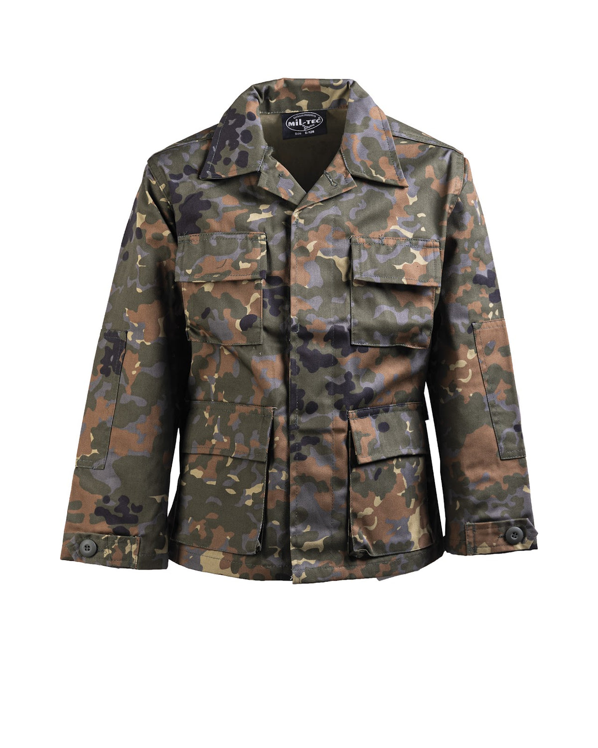 Veste de combat enfant type US BDU Mil-Tec en polycoton avec renforts aux coudes