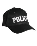 Casquette de baseball Mil-Tec en coton avec marquage POLICE brodé et clip de réglage