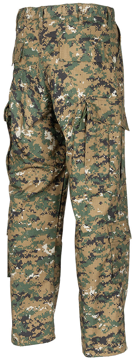 Pantalon de combat US ACU MFH Rip Stop 100 % coton huit poches logements genouillères