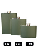 Flasque de poche Mil-Tec en acier inoxydable 220 ml au format plat 9,5 x 2,3 x 14 cm