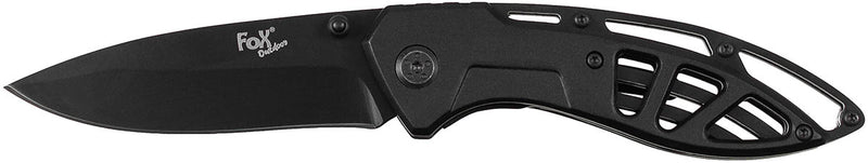 Couteau pliant Fox Outdoor 20 cm manche métal ajouré lame 3Cr13MoV 8,5 cm
