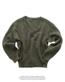 Pull à col V de l'armée française, maille de dotation en surplus d'occasion