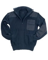 Pull militaire Mil-Tec en laine vierge 80 % renforts coudes et epaules trois poches