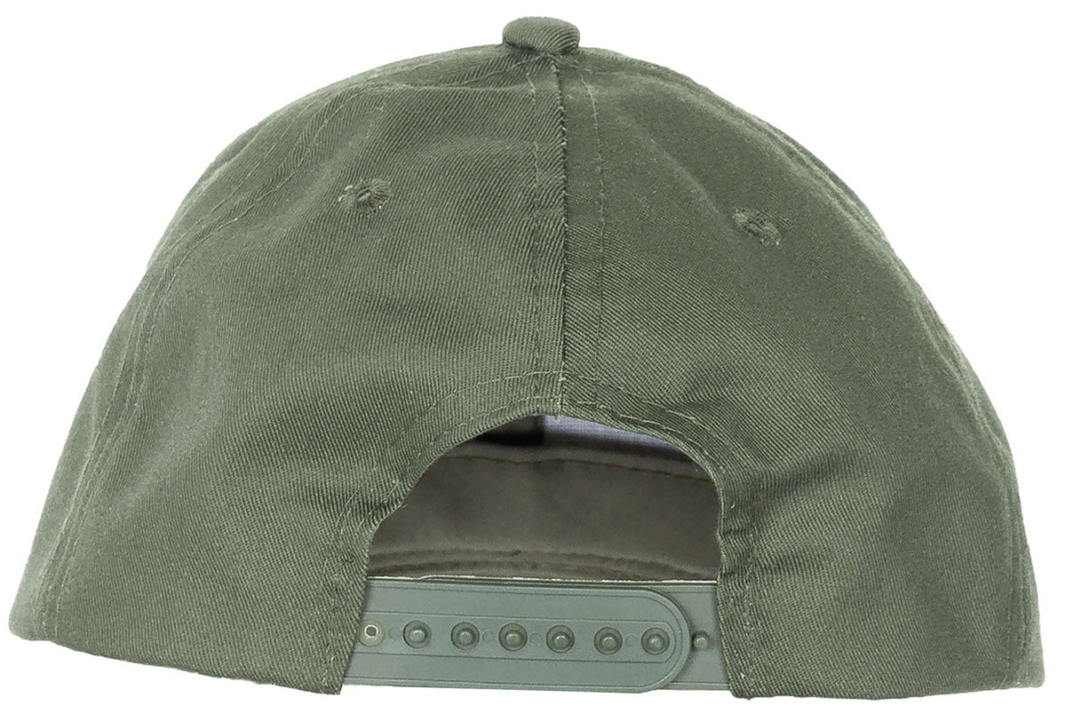 Casquette US MFH réglable en polycoton à visière six piqûres et six œillets