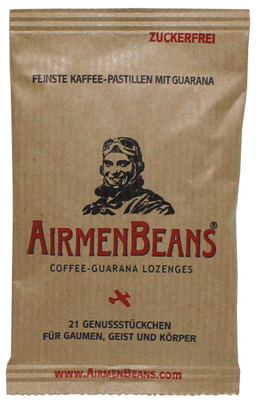Pastilles caféinées MFH AirmenBeans 21 pastilles sans sucre vegan sans gluten