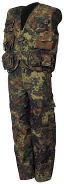Ensemble enfant MFH gilet multipoche et pantalon à jambes amovibles, coupe d'été