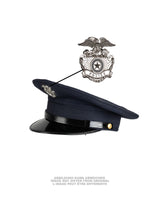 Casquette à visière de style policier américain avec insigne, stock ancien