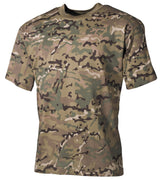 T-shirt enfant MFH manches courtes en coton jersey 170 g/m² à col rond renforcé