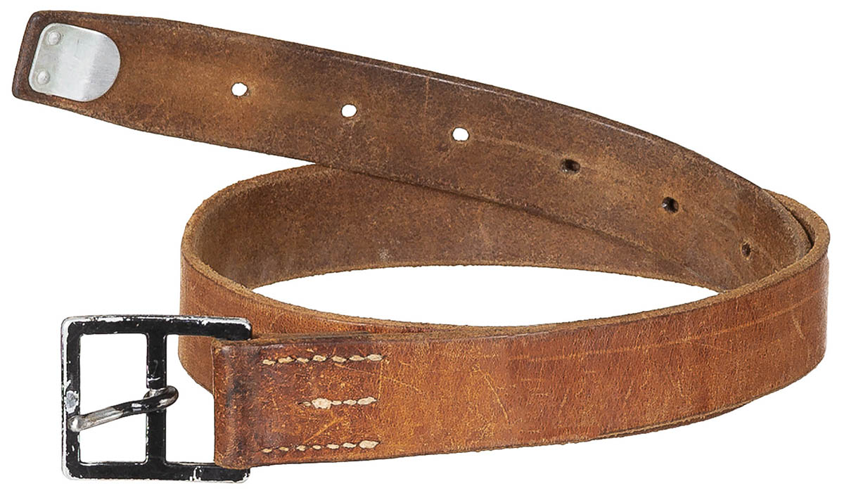 Ceinture de pantalon suisse en cuir, surplus d'occasion, lot de 10