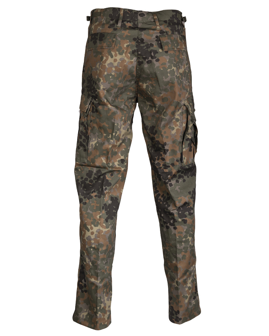 Pantalon de combat type BDU Mil-Tec en polycoton 80/20 six poches et taille réglable