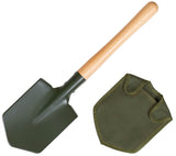 Pelle de campagne renforcée MFH manche bois 57 cm avec étui à passant