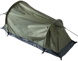 Tente tunnel MFH Hochstein 2 places arceaux fibre de verre 7 mm 220 x 130 cm