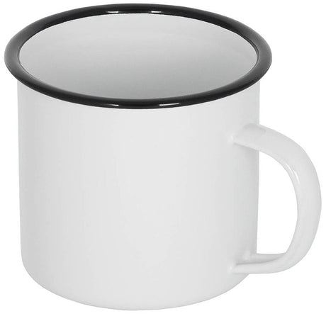 Quart Fox Outdoor en acier émaillé 350 ml 8 x 8 cm pesant 100 g au bivouac