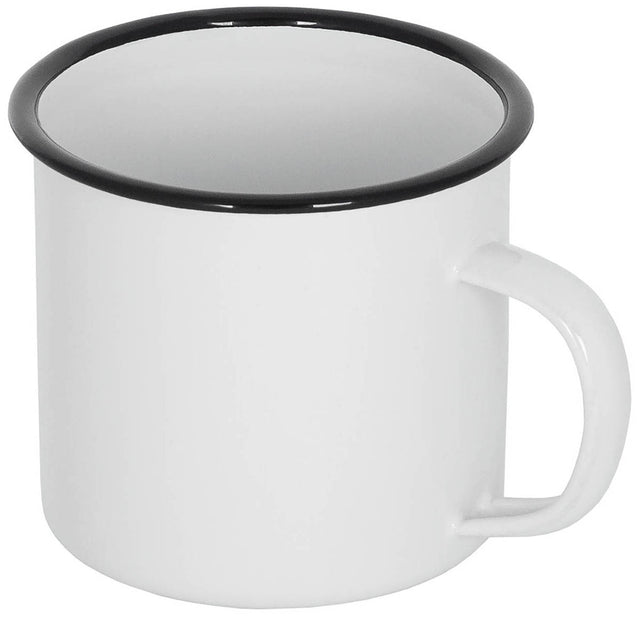 Quart Fox Outdoor en acier émaillé 350 ml 8 x 8 cm pesant 100 g au bivouac
