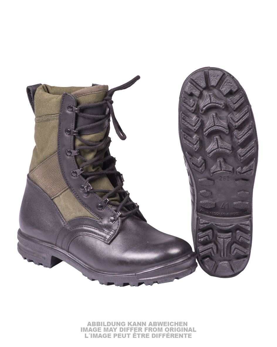 Chaussures de combat tropicales de la Bundeswehr, surplus d'occasion