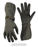 Gants de pilote de la Bundeswehr en Nomex à paume antidérapante, dépôt ancien