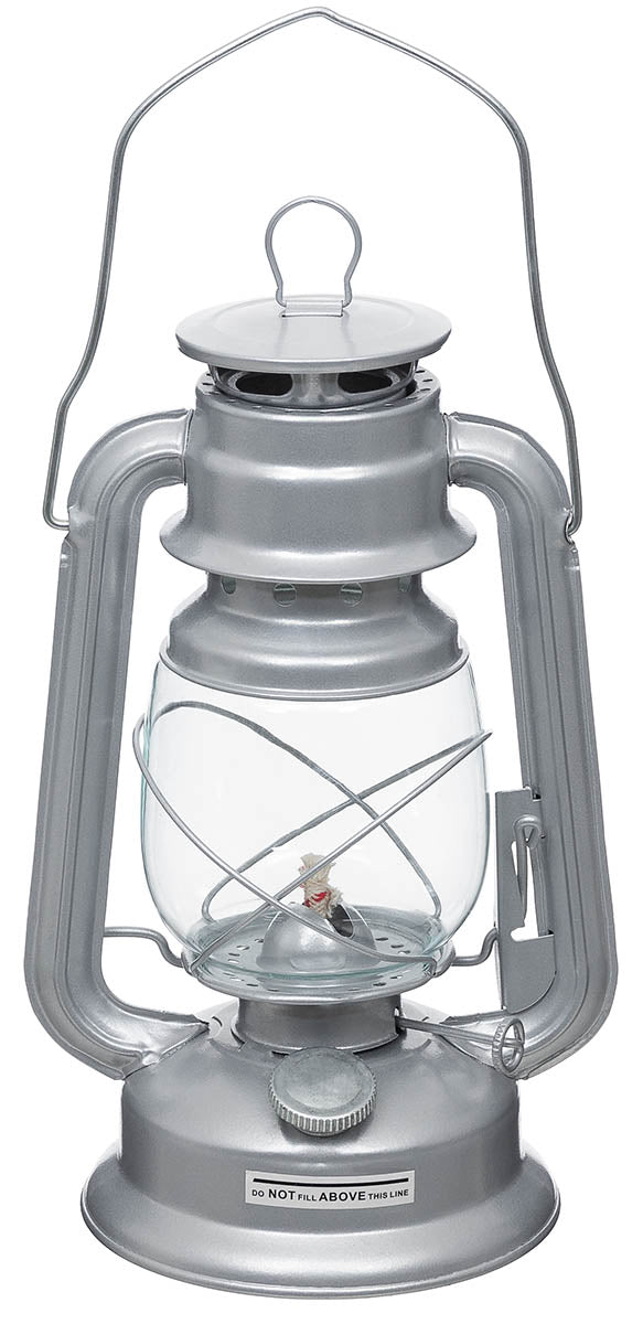 Lanterne tempête MFH à pétrole 28 cm base 14 cm avec cylindre en verre et anse