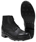 Chaussures de combat britanniques en cuir, surplus comme neuf pour la marche et le travail extérieur