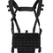 Gilet chest rig Mil-Tec allégé en polyester à platine auto-agrippante découpée au laser