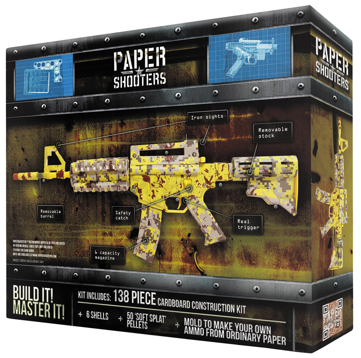 Kit de montage Paper Shooters Zombie Slayer MFH 138 pièces 70 cm dès 14 ans