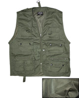 Gilet multipoches Mil-Tec en polyester-coton 14 poches avec dos en maille aeree