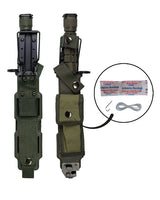 Baïonnette type US M9 Mil-Tec lame acier 420 de 19,5 cm fourreau nylon et kit de secours