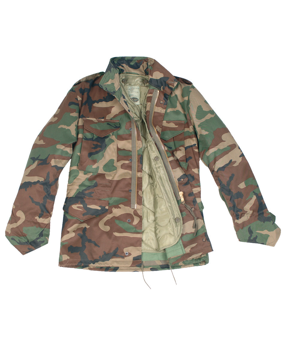 Veste de combat Mil-Tec type US M65 en polycoton avec doublure ouatée 170 g/m²