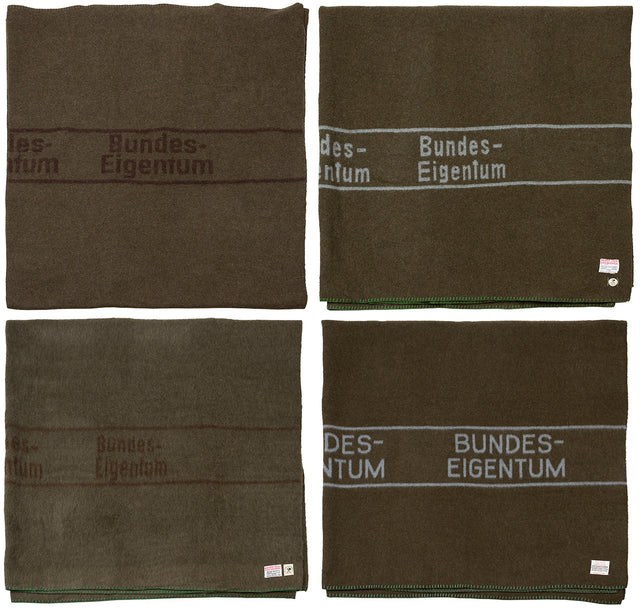 Couverture allemande de 210 x 200 cm, surplus comme neuf pour le bivouac et le campement