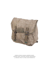 Musette militaire type US modèle M36 en coton, pièce d'occasion portée