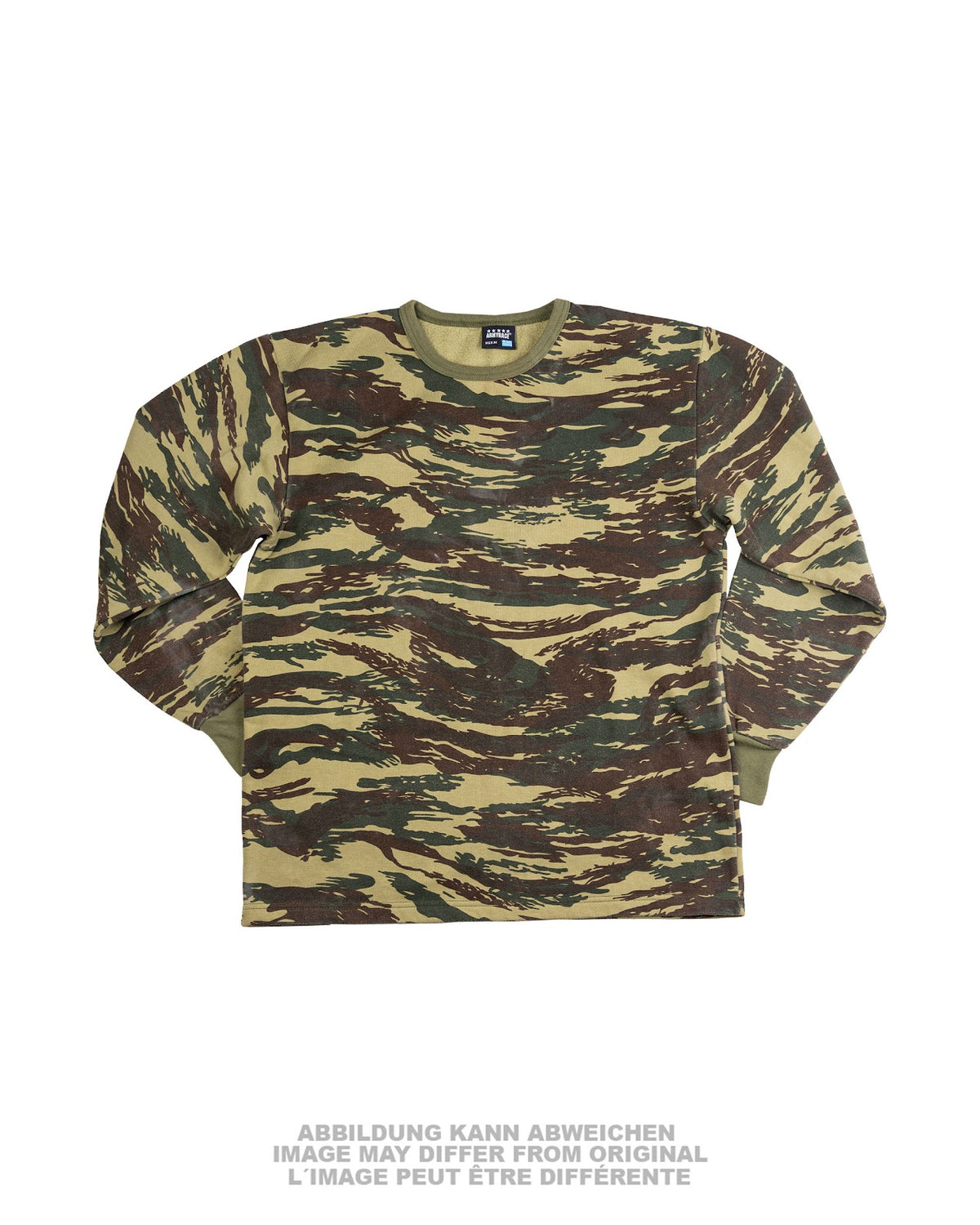Sweat de l'armée grecque en coton et microfibre, surplus militaire d'occasion