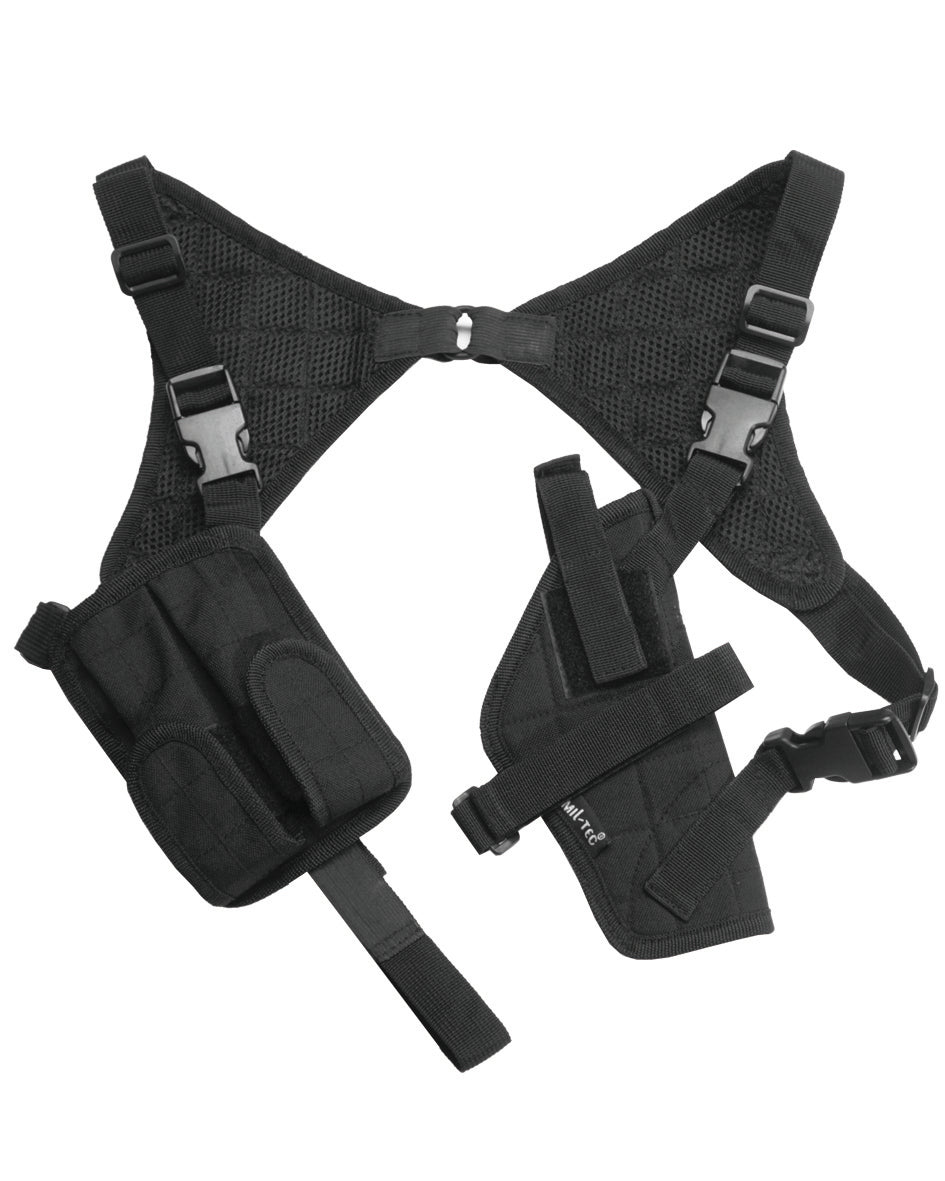 Holster d'épaule Mil-Tec en nylon ambidextre avec porte-chargeur détachable