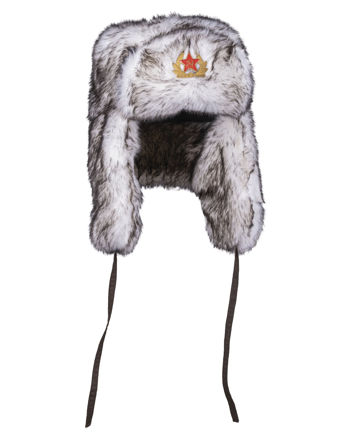 Bonnet chapka type russe Mil-Tec en acrylique doublé polyester avec liens de menton