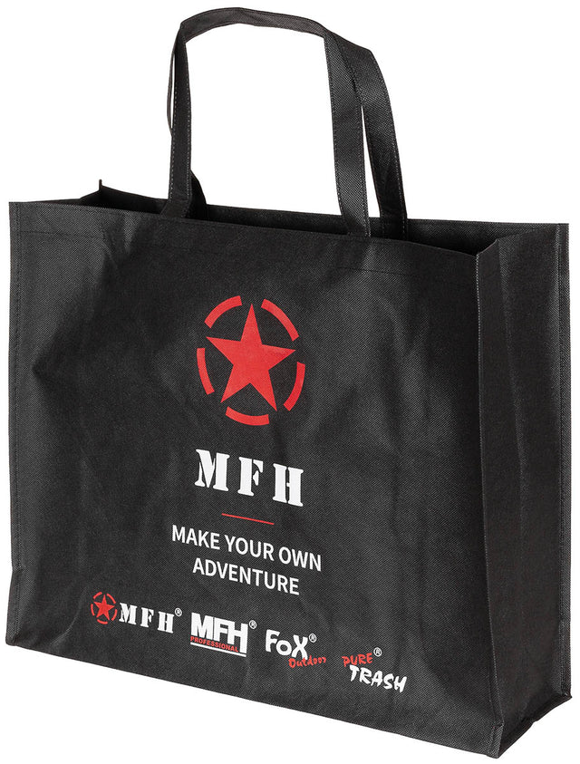 Sac cabas de courses imprimé MFH grand format 50 x 40 cm avec soufflet de 15 cm