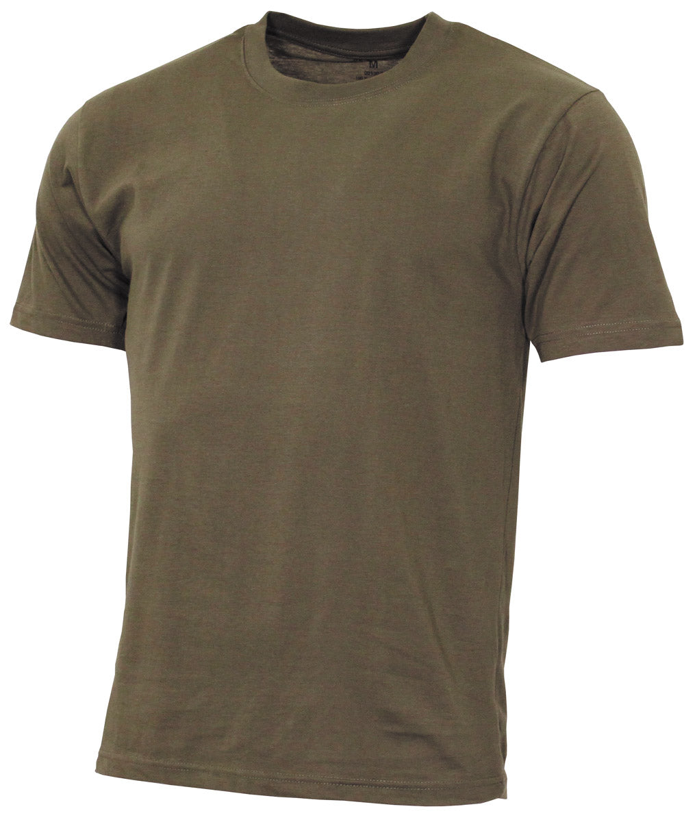 T-shirt US Streetstyle MFH en coton jersey simple 140-145 g/m² col renforcé