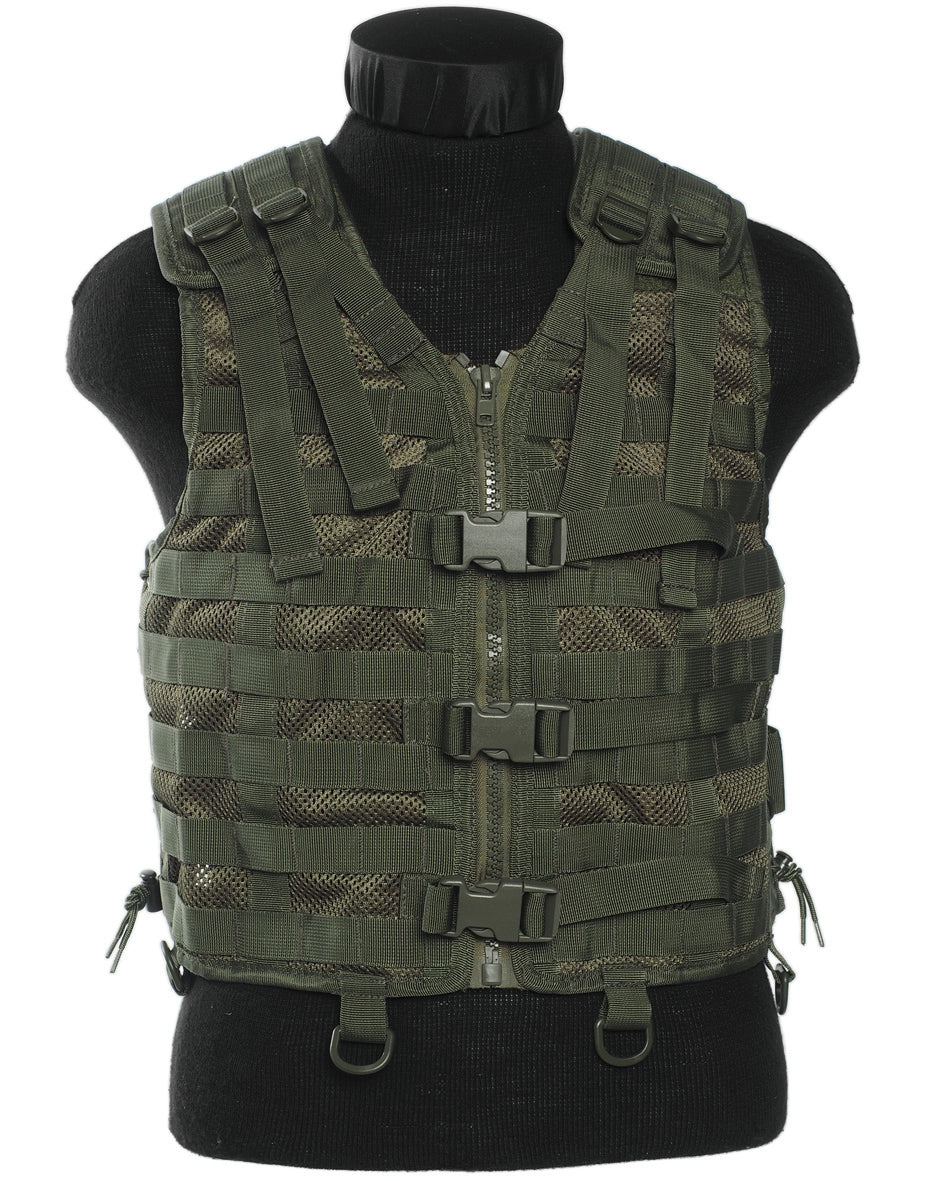 Gilet tactique Mil-Tec Modular System en polyester avec sangles porte-équipement