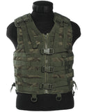 Gilet tactique Mil-Tec Modular System en polyester avec sangles porte-équipement